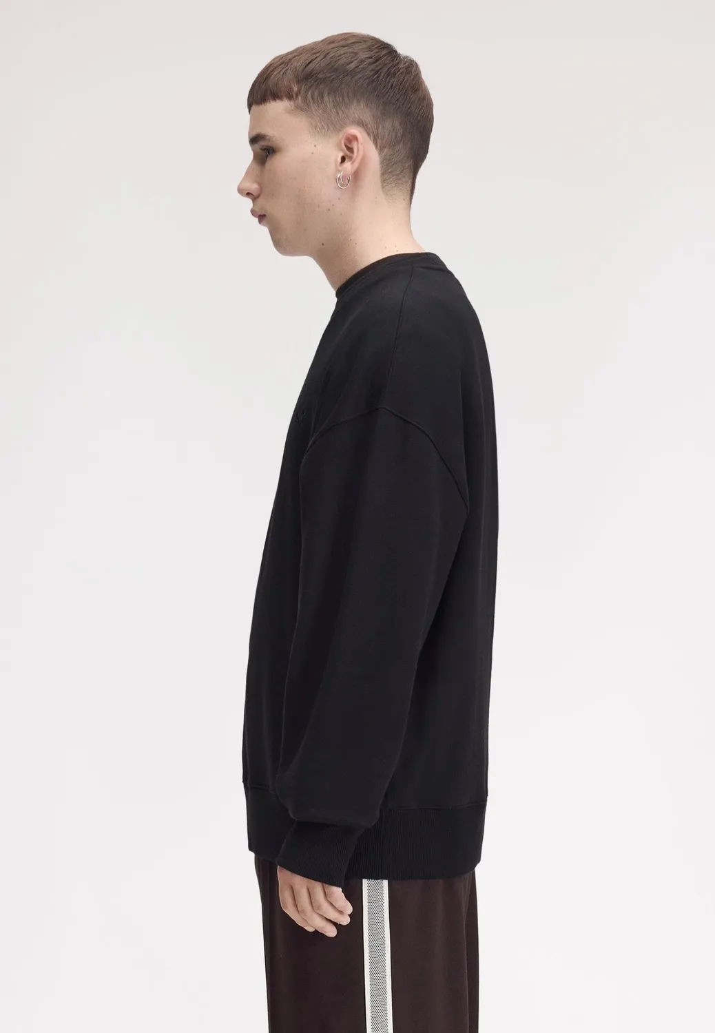 Impericon Oversized Tipped Black Sweater schwarz