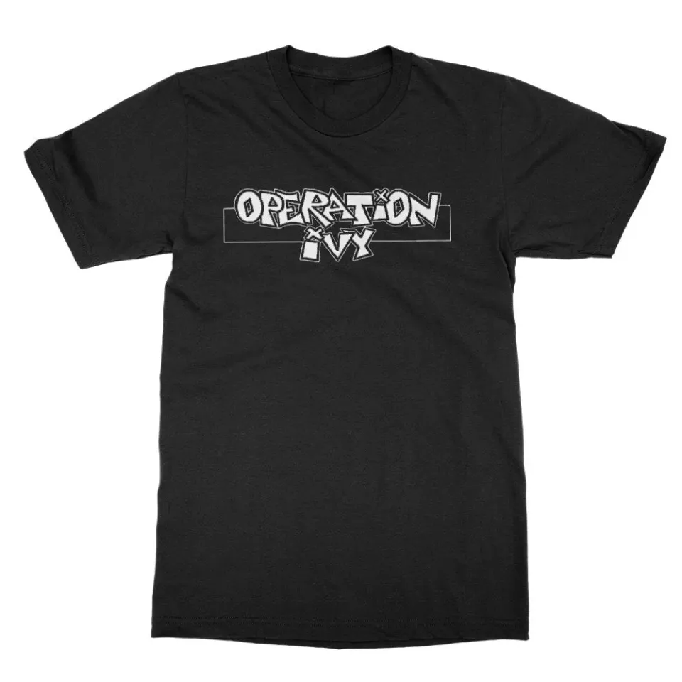 Operation Ivy Logo T-Shirt Schwarz Baumwolle