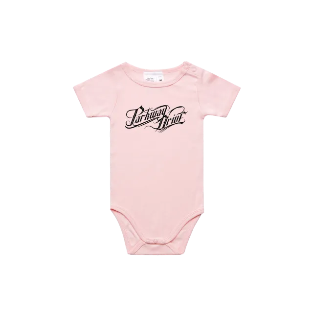 Parkway Drive Logo Baby Body rosa Baumwolle