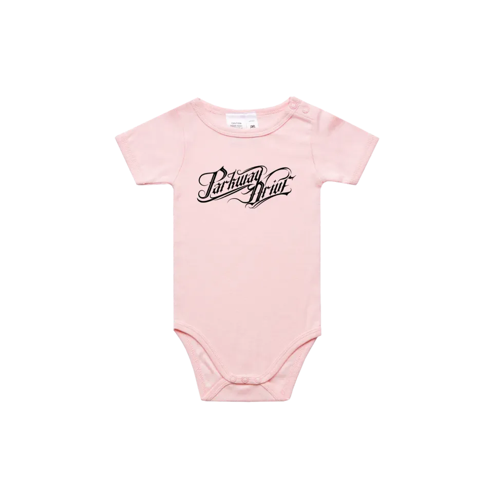 Parkway Drive Logo Baby Body rosa Baumwolle