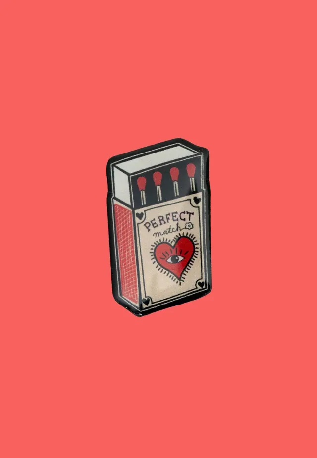 Impericon Match Box Multi Pin Emaille bunt
